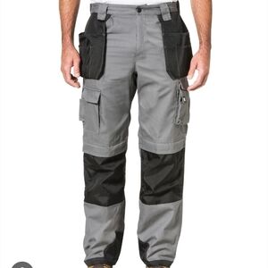 Caterpillar Men's Cargo Pants in Gray and Black
